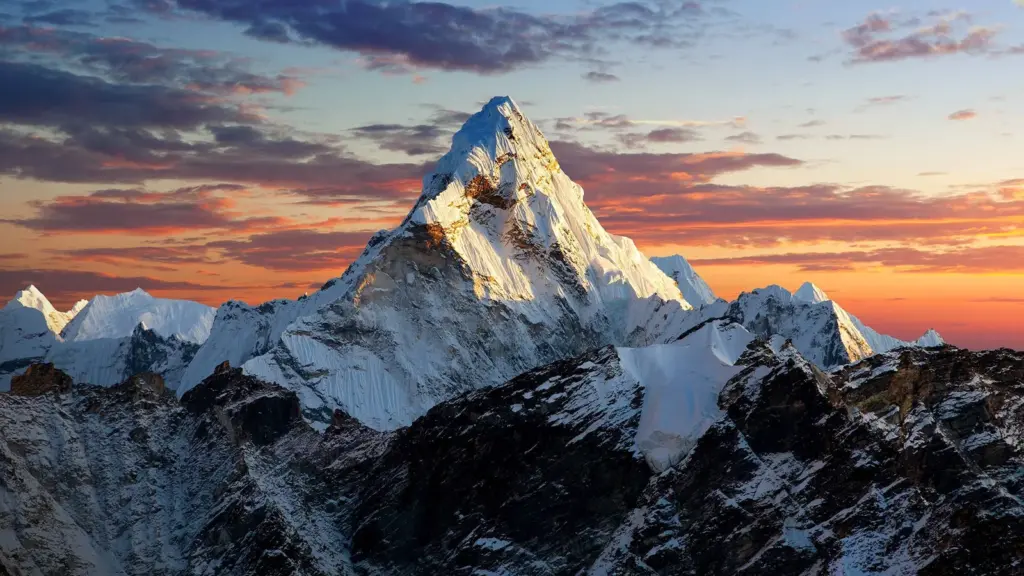 Himalayan range as scene in Everest Three Passes Trek